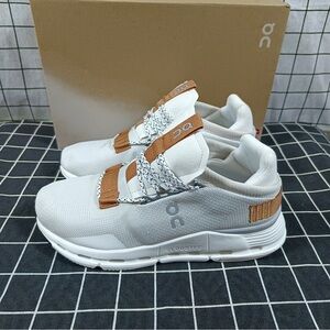 On Cloudnova White Pearl Running Shoes Womens Sneaker